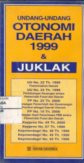 UU OTDA Tahun 1999 Dan Juklak