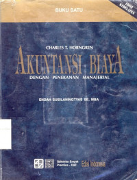 Akuntansi Biaya Dengan Penekanan Manajerial Edisi 8 Jilid 1