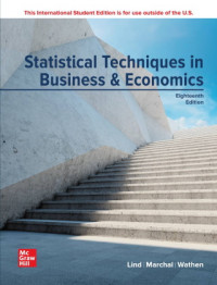 Statistical Techniques in Business and Economics, 18th Edition    (EBOOK)