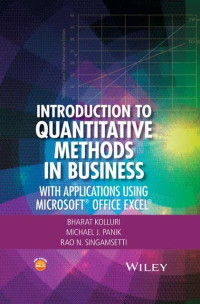 EBOOK : Introduction to Quantitative Methods in Business, With Applications Using Microsoft® Office Excel