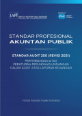SPAP : Standar Audit 250 (Revisi 2021) Pertimbangan atas Peraturan Perundang-Undangan dalam Audit atas Laporan Keuangan (EBOOK)