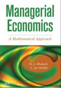 EBOOK : Managerial Economics : A Mathematical Approach 1th Edition