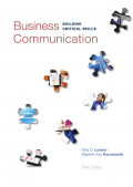 EBOOK : Business Communication : Building Critical Skills  6th Ed.