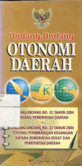 UU No.32 & 33 /2004 : OTDA